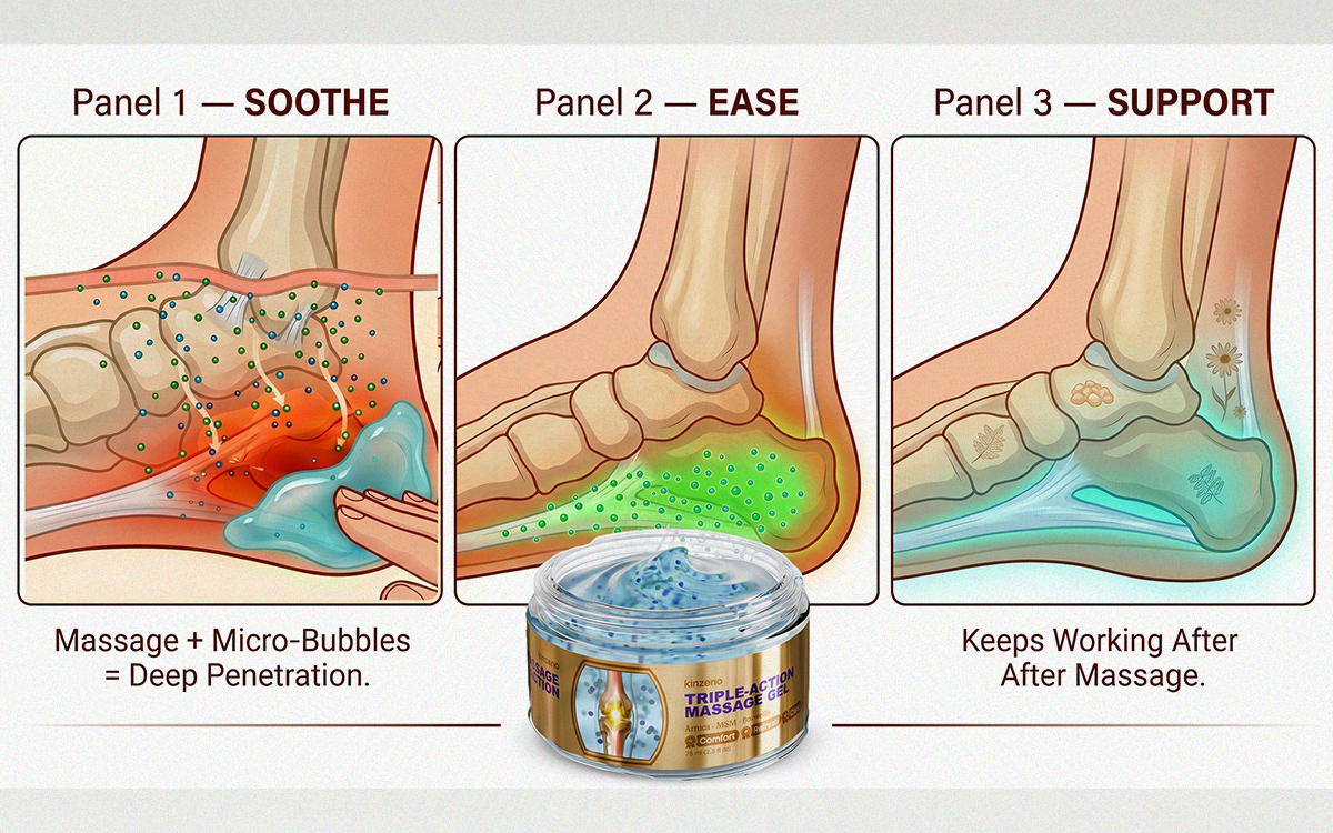 Scientific diagram showing Kinzeno's 3-phase micro-bubble delivery system