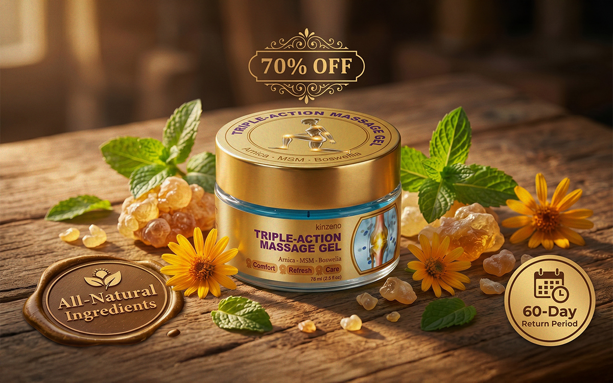 Kinzeno Triple-Action Massage Gel